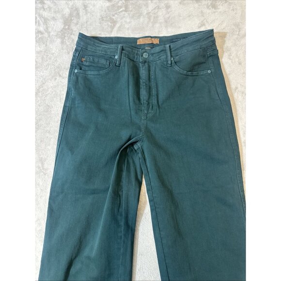 Judy Blue Forest Green Cropped Jeans Size 15 32 Style JB88806 - Picture 3 of 10